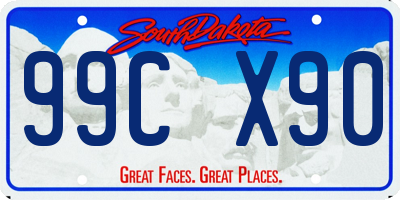 SD license plate 99CX90