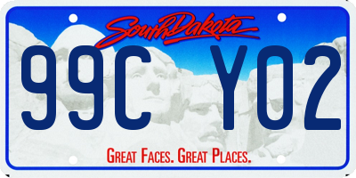 SD license plate 99CY02