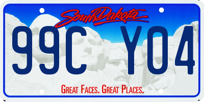 SD license plate 99CY04