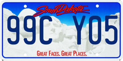 SD license plate 99CY05