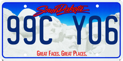 SD license plate 99CY06