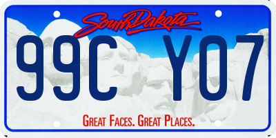 SD license plate 99CY07