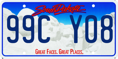 SD license plate 99CY08