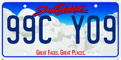 SD license plate 99CY09