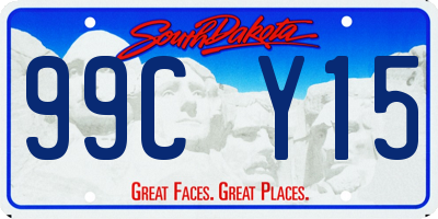 SD license plate 99CY15