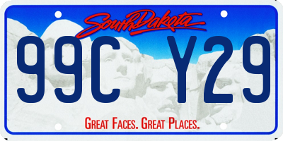 SD license plate 99CY29