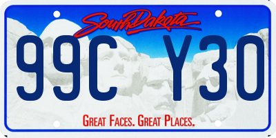 SD license plate 99CY30