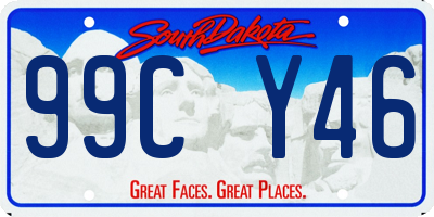 SD license plate 99CY46