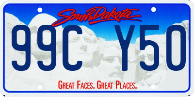 SD license plate 99CY50