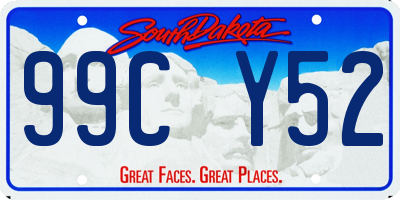 SD license plate 99CY52