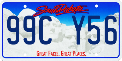SD license plate 99CY56