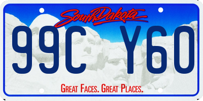 SD license plate 99CY60