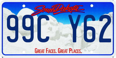 SD license plate 99CY62