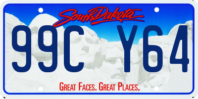 SD license plate 99CY64