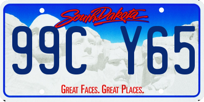 SD license plate 99CY65