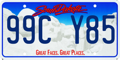 SD license plate 99CY85