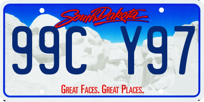 SD license plate 99CY97