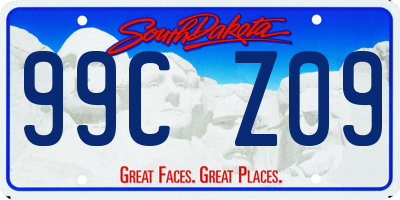 SD license plate 99CZ09