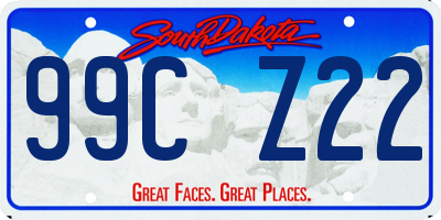 SD license plate 99CZ22