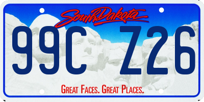 SD license plate 99CZ26