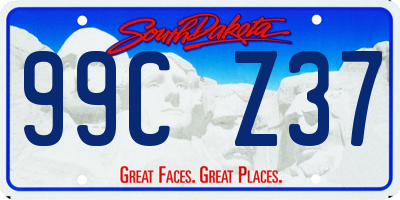 SD license plate 99CZ37
