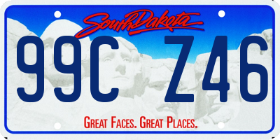 SD license plate 99CZ46