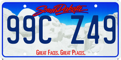SD license plate 99CZ49