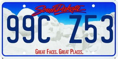 SD license plate 99CZ53