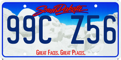 SD license plate 99CZ56