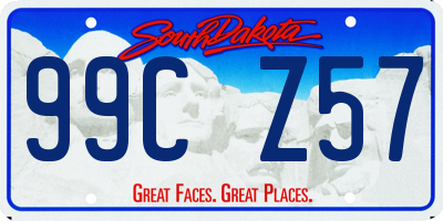 SD license plate 99CZ57