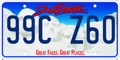 SD license plate 99CZ60