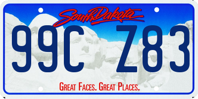 SD license plate 99CZ83