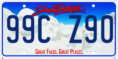 SD license plate 99CZ90