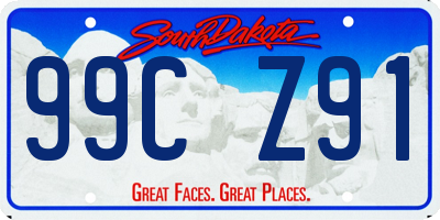 SD license plate 99CZ91