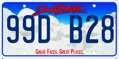 SD license plate 99DB28