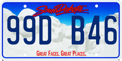 SD license plate 99DB46