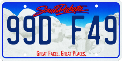 SD license plate 99DF49