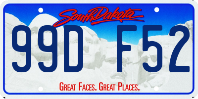 SD license plate 99DF52