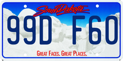 SD license plate 99DF60