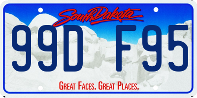 SD license plate 99DF95