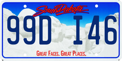 SD license plate 99DI46