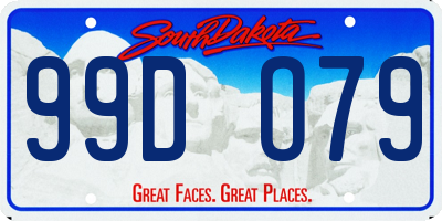 SD license plate 99DO79