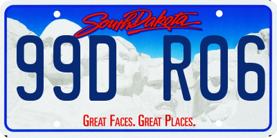SD license plate 99DR06
