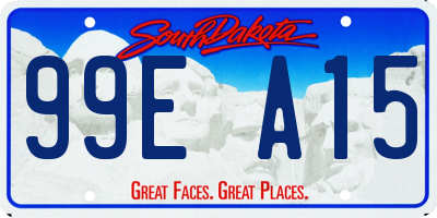 SD license plate 99EA15
