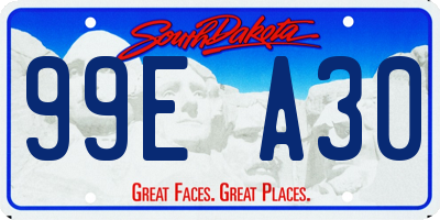 SD license plate 99EA30