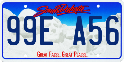 SD license plate 99EA56
