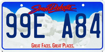 SD license plate 99EA84