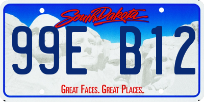 SD license plate 99EB12