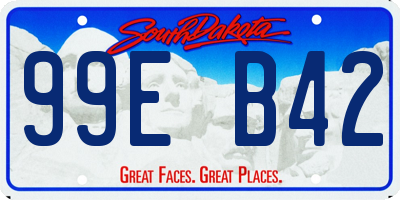 SD license plate 99EB42