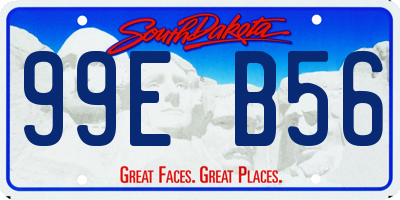 SD license plate 99EB56